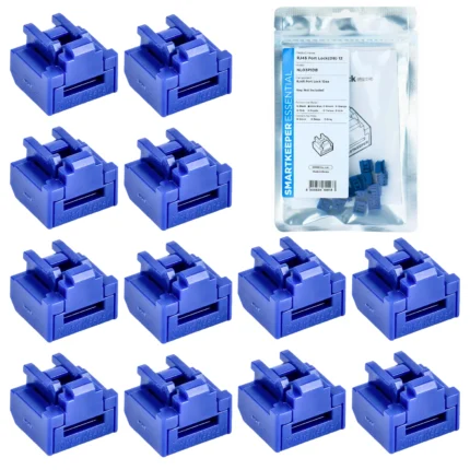 Blokada kabla LAN RJ45 zestaw 12szt. bez klucza SmartKeeper NL03P1DB