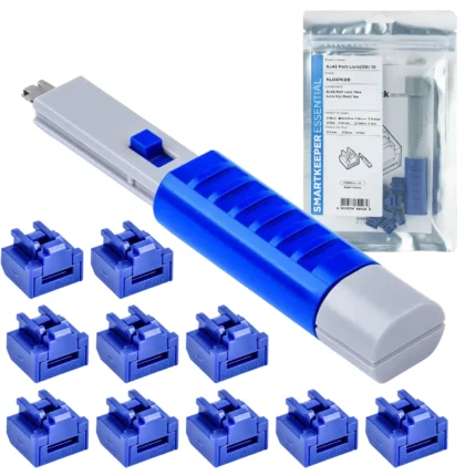 Blokada porru LAN RJ45 zestaw 10szt. z kluczem SmartKeeper NL03PKDB