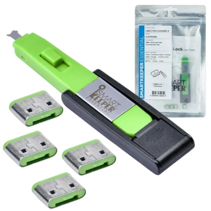 Blokada portu USB USB-C fizyczna 4szt. z kluczem Smartkeeper CL04PKGN